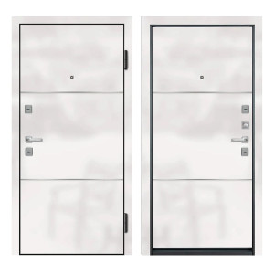 Входная дверь Ле-гран white gloss / white matte