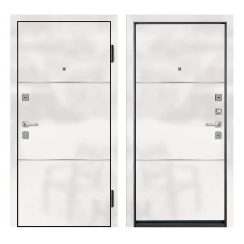 Входная дверь Ле-гран 67531 86х205 см правая white gloss/white matte Входная дверь Ле-гран 67531 86х205 см правая white gloss/white matte