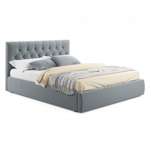 Кровать Verona 160х200 с подъемным механизмом серого цвета Кровать Verona 160х200 с подъемным механизмом серого цвета